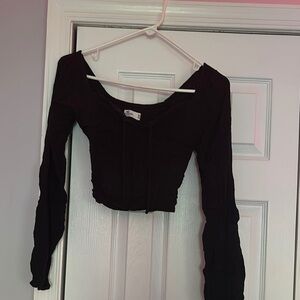 Black Long Sleeve Women's Top